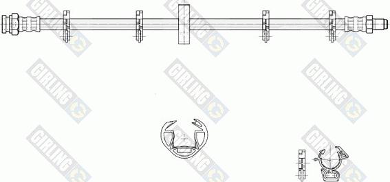 Girling 9002317 - Flexible de frein cwaw.fr