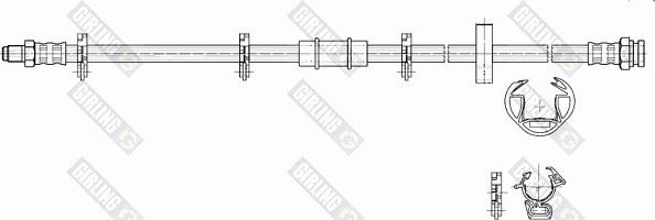 Girling 9002242 - Flexible de frein cwaw.fr