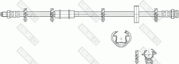 Girling 9002217 - Flexible de frein cwaw.fr