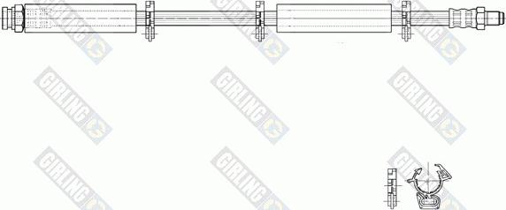 Girling 9002222 - Flexible de frein cwaw.fr