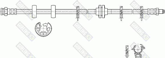 Girling 9002274 - Flexible de frein cwaw.fr