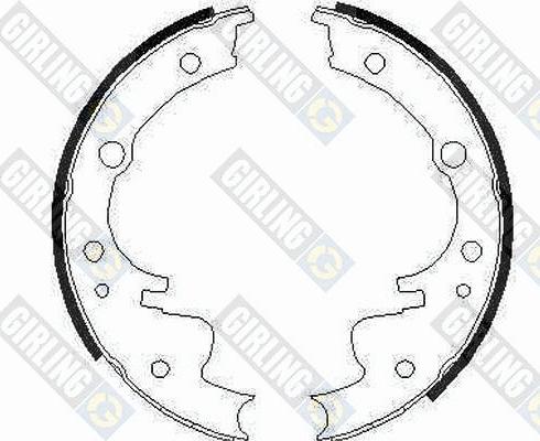 Girling 5162206 - Jeu de mâchoires de frein cwaw.fr