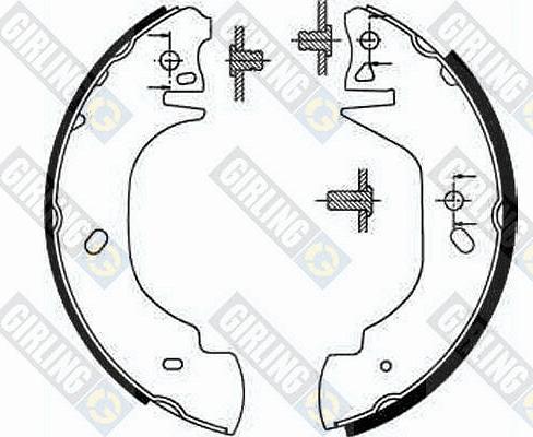 Girling 5186293 - Jeu de mâchoires de frein cwaw.fr