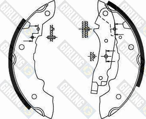 Girling 5180991 - Jeu de mâchoires de frein cwaw.fr