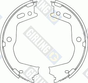 Girling 5188039 - Jeu de mâchoires de frein, frein de stationnement cwaw.fr