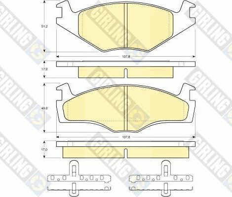 Girling 6410515 - Kit de freins, frein à disques cwaw.fr