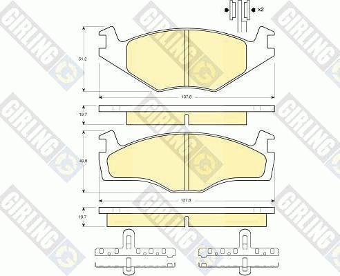 Girling 6410105 - Kit de freins, frein à disques cwaw.fr