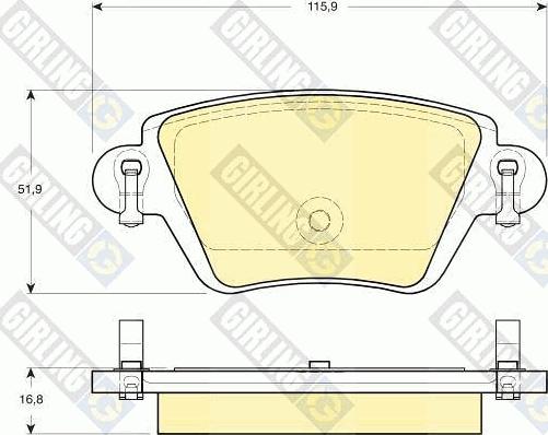 Girling 6411994 - Kit de freins, frein à disques cwaw.fr