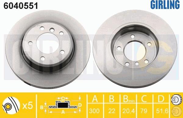 Girling 6040551 - Disque de frein cwaw.fr