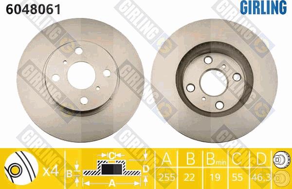 Girling 6048061 - Disque de frein cwaw.fr