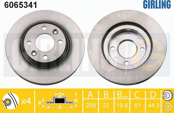 Girling 6065341 - Disque de frein cwaw.fr