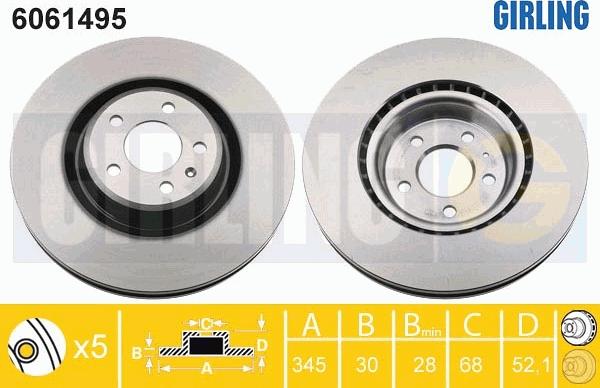 Girling 6061495 - Disque de frein cwaw.fr