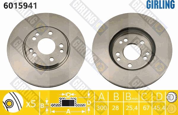 Girling 6015941 - Disque de frein cwaw.fr