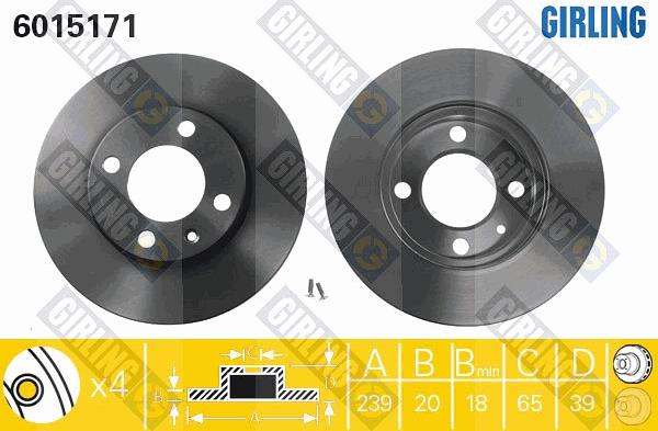 Girling 6015171 - Disque de frein cwaw.fr