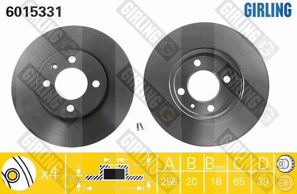 Girling 6015331 - Disque de frein cwaw.fr