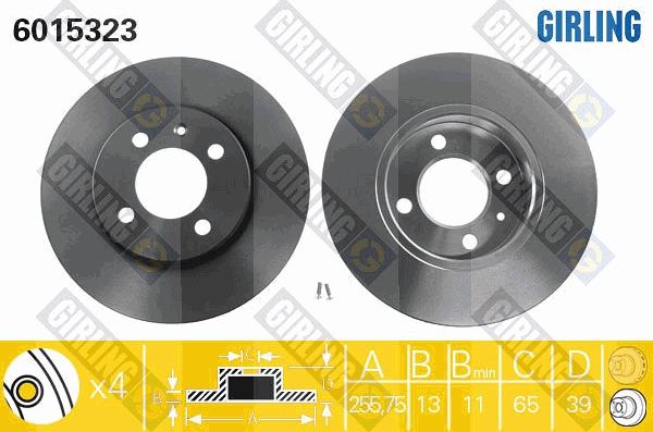 Girling 6015323 - Disque de frein cwaw.fr