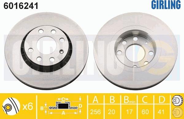 Girling 6016241 - Disque de frein cwaw.fr