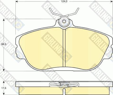 Girling 6140331 - Kit de plaquettes de frein, frein à disque cwaw.fr