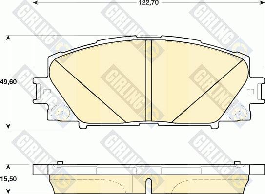 Girling 6141739 - Kit de plaquettes de frein, frein à disque cwaw.fr