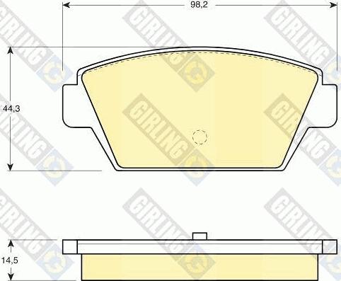 Girling 6109459 - Kit de plaquettes de frein, frein à disque cwaw.fr