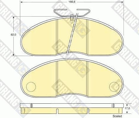 Girling 6109483 - Kit de plaquettes de frein, frein à disque cwaw.fr