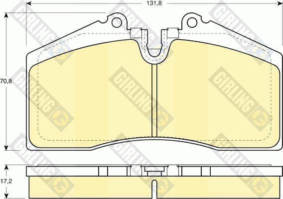 Girling 6109662 - Kit de plaquettes de frein, frein à disque cwaw.fr