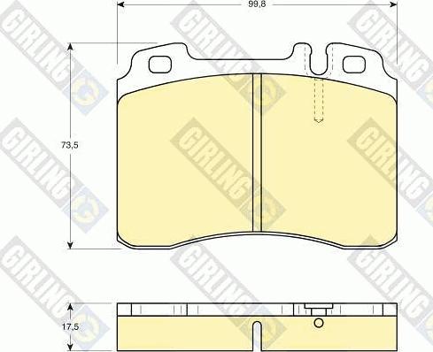 Girling 6109622 - Kit de plaquettes de frein, frein à disque cwaw.fr