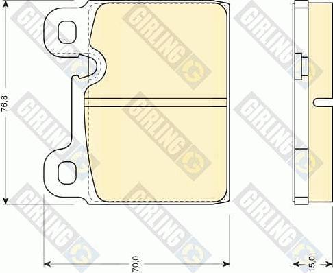 Girling 6109182 - Kit de plaquettes de frein, frein à disque cwaw.fr