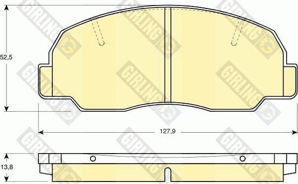 Girling 6109809 - Kit de plaquettes de frein, frein à disque cwaw.fr