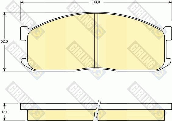 Girling 6109839 - Kit de plaquettes de frein, frein à disque cwaw.fr