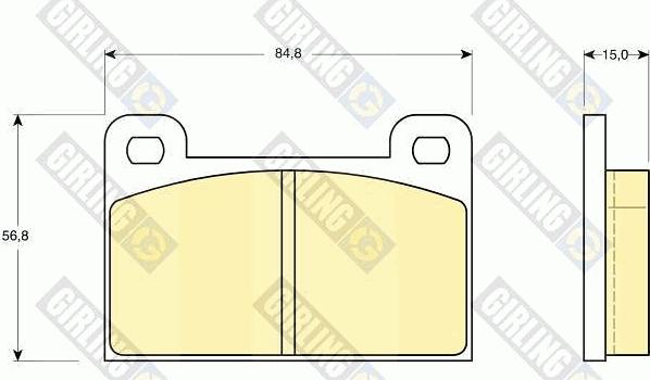 Girling 6109399 - Kit de plaquettes de frein, frein à disque cwaw.fr