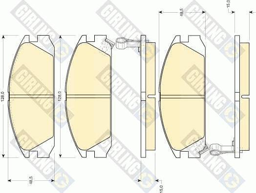 Girling 6109259 - Kit de plaquettes de frein, frein à disque cwaw.fr