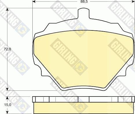 Girling 6109746 - Kit de plaquettes de frein, frein à disque cwaw.fr