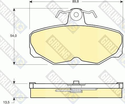 Girling 6104721 - Kit de plaquettes de frein, frein à disque cwaw.fr