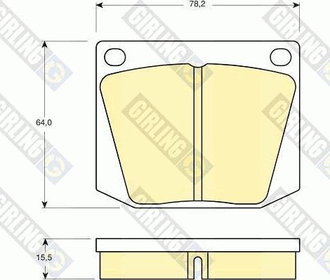 Girling 6105411 - Kit de plaquettes de frein, frein à disque cwaw.fr