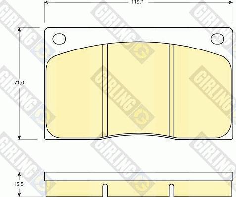 Girling 6105851 - Kit de plaquettes de frein, frein à disque cwaw.fr