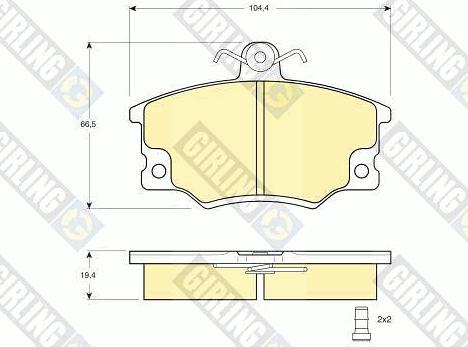 Girling 6106981 - Kit de plaquettes de frein, frein à disque cwaw.fr