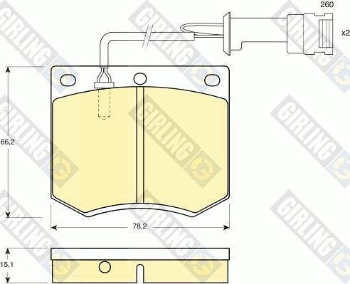 Girling 6106931 - Kit de plaquettes de frein, frein à disque cwaw.fr