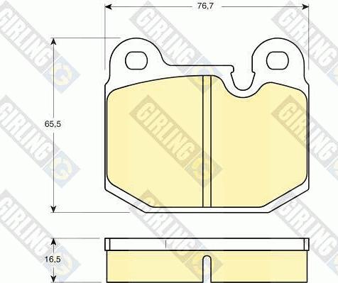 Girling 6106542 - Kit de plaquettes de frein, frein à disque cwaw.fr