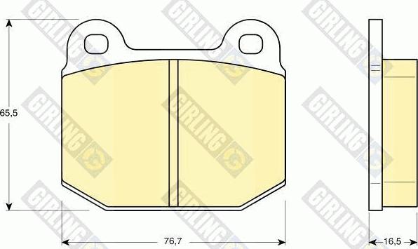 Girling 6106112 - Kit de plaquettes de frein, frein à disque cwaw.fr