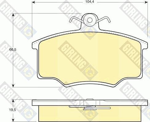 Girling 6106281 - Kit de plaquettes de frein, frein à disque cwaw.fr