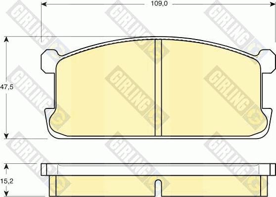 Girling 6101949 - Kit de plaquettes de frein, frein à disque cwaw.fr