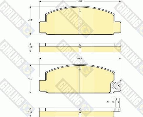 Girling 6101969 - Kit de plaquettes de frein, frein à disque cwaw.fr