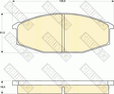 Girling 6101909 - Kit de plaquettes de frein, frein à disque cwaw.fr