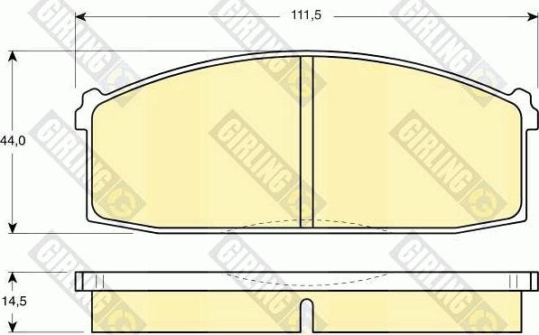 Girling 6101979 - Kit de plaquettes de frein, frein à disque cwaw.fr