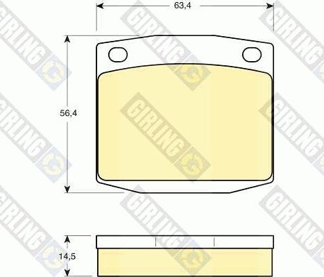 Girling 6101699 - Kit de plaquettes de frein, frein à disque cwaw.fr