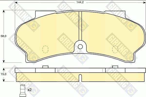 Girling 6101643 - Kit de plaquettes de frein, frein à disque cwaw.fr