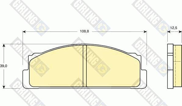 Girling 6101053 - Kit de plaquettes de frein, frein à disque cwaw.fr