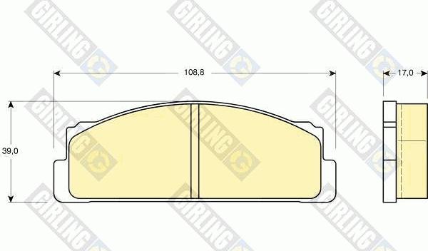 Girling 6101063 - Kit de plaquettes de frein, frein à disque cwaw.fr