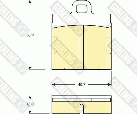 Girling 6101032 - Kit de plaquettes de frein, frein à disque cwaw.fr